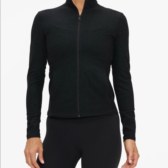 Beyond Yoga Space dye on the go mock neck jacket Sz S - Picture 5 of 6